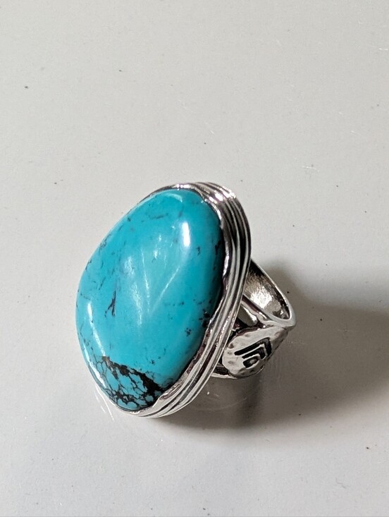 Silpada Jewelry - Silpada Sterling Silver and Turquoise Tumbled Turquoise Ring Retired 2017